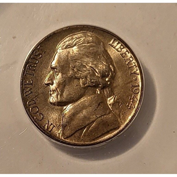 1944 D/D Jefferson Silver Nickel RPM-4 MS64 ANACS - Picture 3 of 4